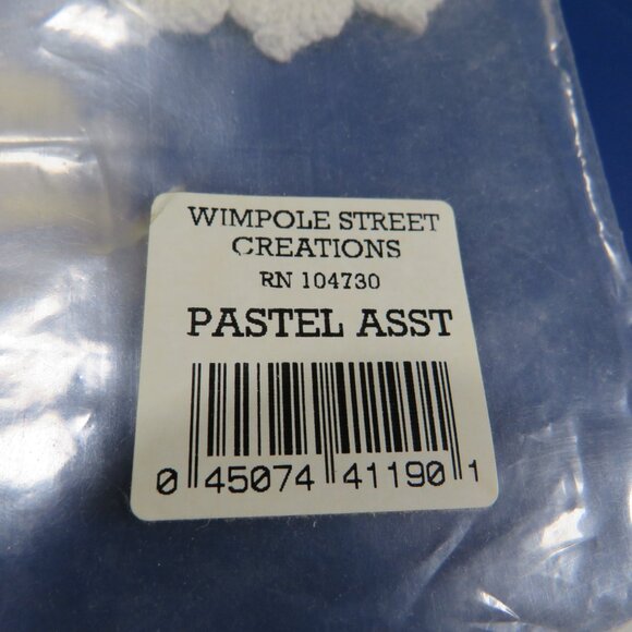 Battenberg Pink & White (2) Circular Coaster Lace - Picture 6 of 7